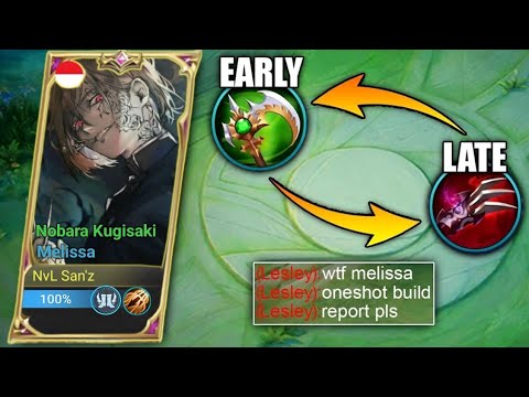 MELISSA NEW ONE SHOT BUILD🔥 NEW BROKEN FIRST ITEM FOR EARLY AND LATE GAME DAMAGE HACK😱 | MLBB
