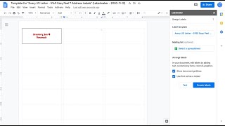 How to make labels in Google Docs