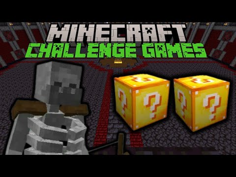Minecraft: Mutant Skeleton CHALLENGE GAMES - Lucky Block Mod - Modded Mini-Game