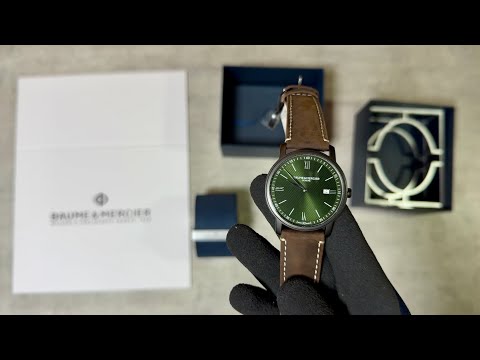 The Baume & Mercier Unboxing Experience: Classima Green Dial with Calfskin Leather Strap
