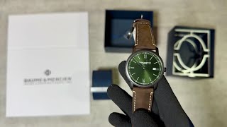 The Baume & Mercier Unboxing Experience: Classima Green Dial with Calfskin Leather Strap