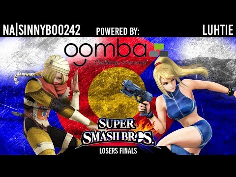 Smash 4: Powered by Oomba - NA|Sinnyboo242 (Sheik) Vs. Luhtie (Zero Suit Samus) - Losers Finals