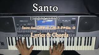Santo (Tanging yaman album)1989 instrumental Chords &amp; Lyrics Holy Mass song.
