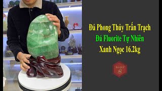 Đá Phong Thủy Đá Fluorite Tự Nhiên Xanh Ngọc 16.2kg Nguyên Đá