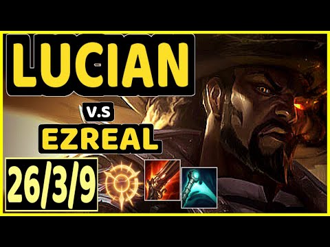 ABSOLUT (LUCIAN) vs EZREAL - QUADRAKILL 26/3/9 KDA BOTTOM ADC GAMEPLAY - BR Ranked PLATINUM