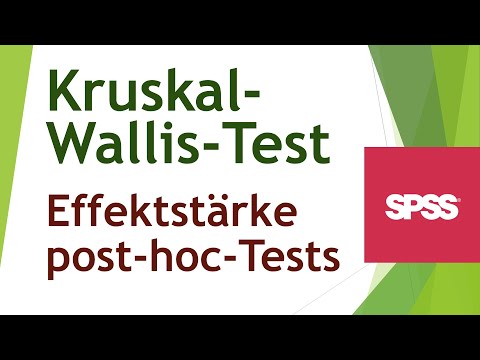 Effektstärke Kruskal-Wallist-Test in SPSS berechnen