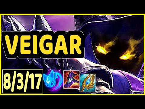 VEIGAR VS LUCIAN - 8/3/17 KDA ADC GAMEPLAY DIAMOND IV