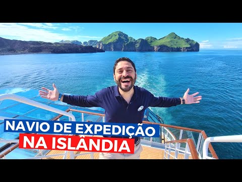 Lugares Incríveis Que Encontramos Com Um NAVIO DE EXPEDIÇÃO: Puffins e Baleias na Islândia!