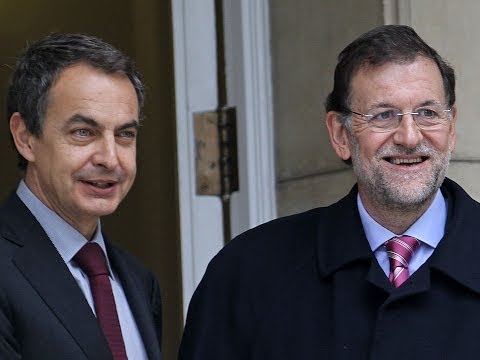 Mariano Rajoy se reúne con Rodríguez Zapatero en Palacio de la Moncloa