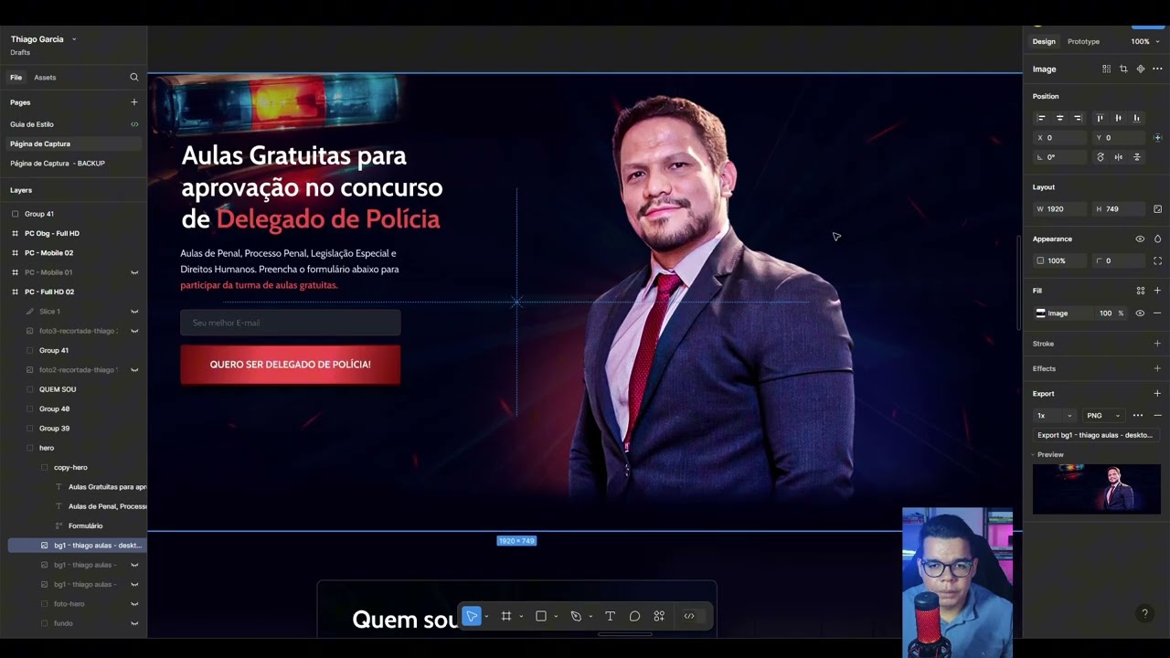 Vídeo 01 Youtube   Implementação Página de Captura