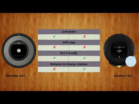 Roomba 865 vs Amibot Flex   -  Robot Vacuum Comparison