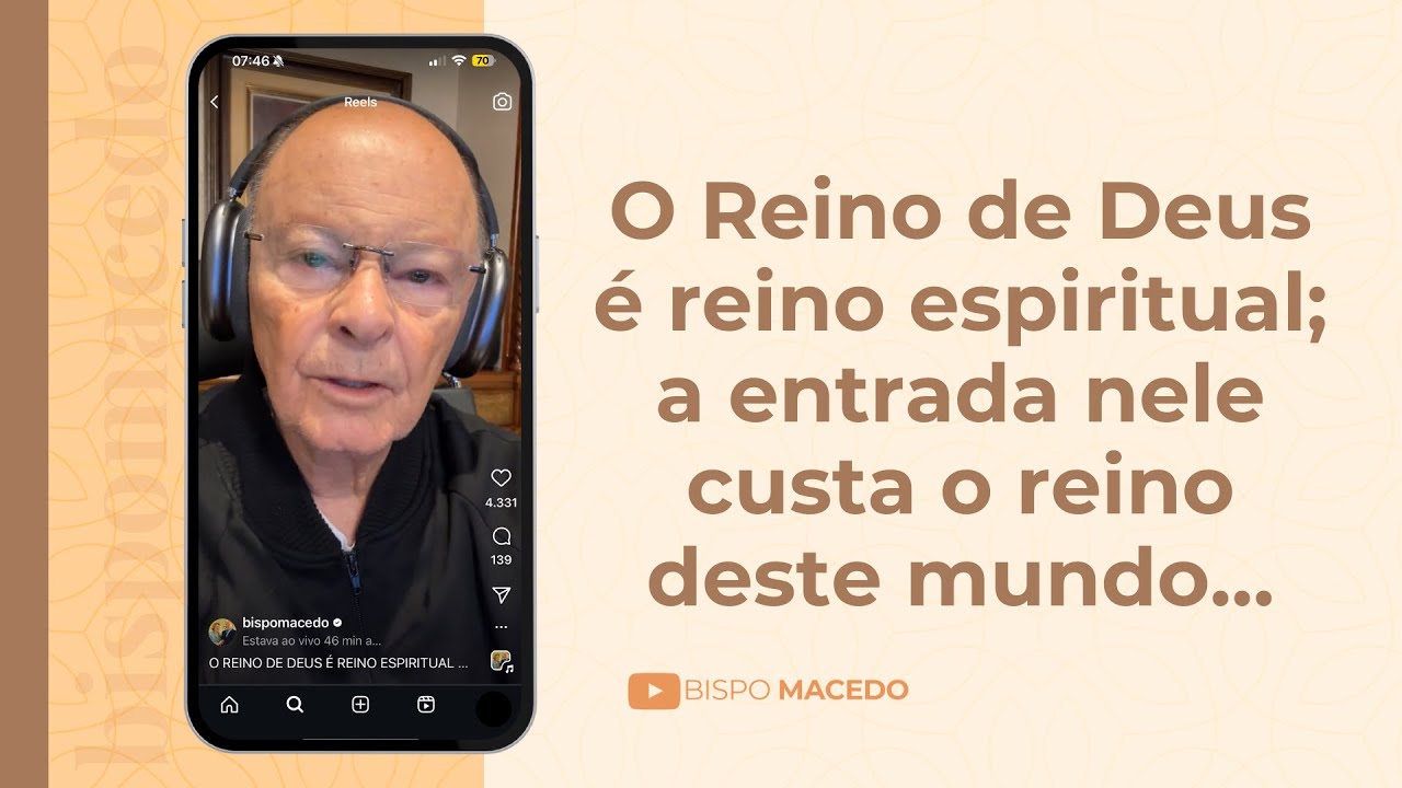O Reino de Deus é reino espiritual; a entrada nele custa o reino deste mundo…