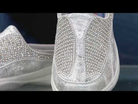 Skechers Metallic Pearl Open Back Shoes - Commute Time on QVC