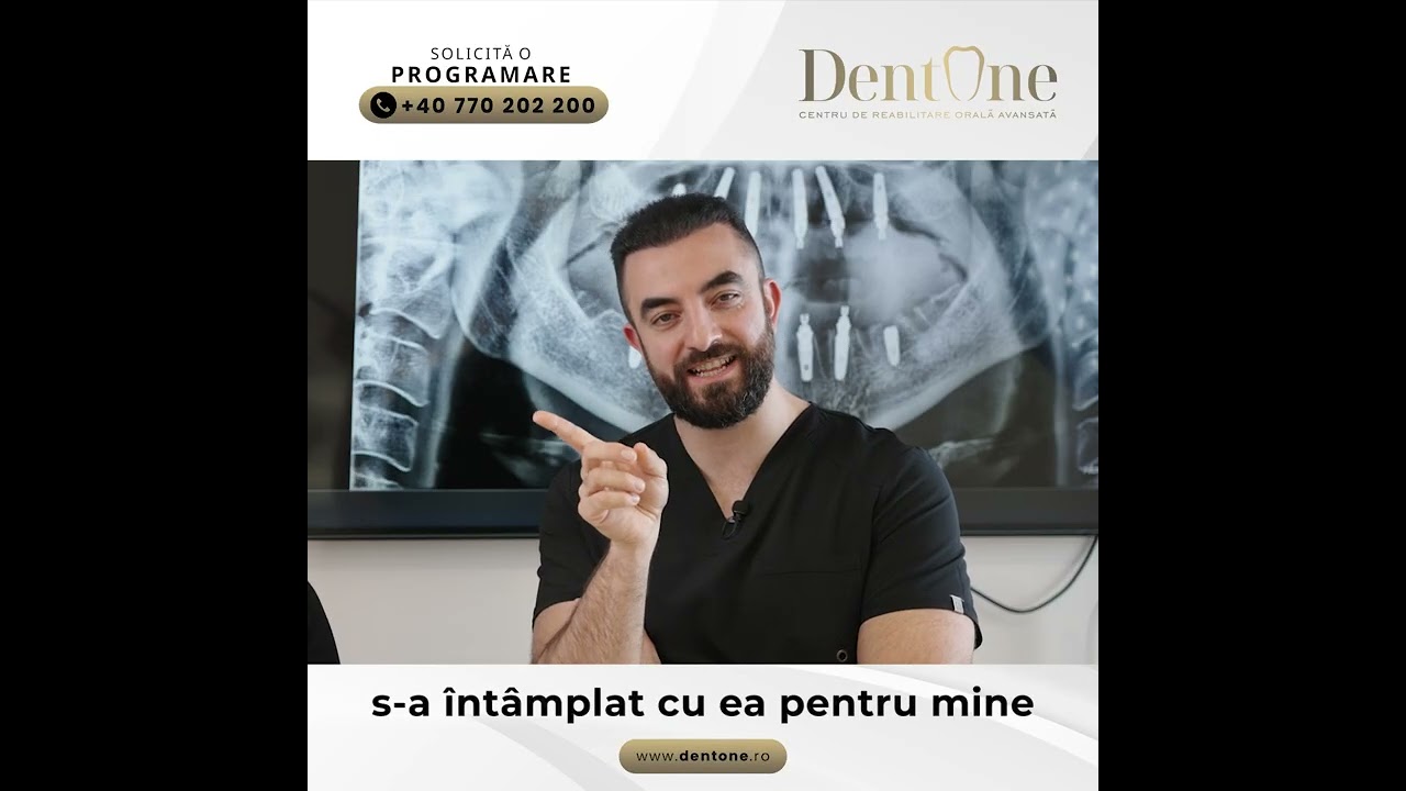 Pacient mulțumit – reabilitare pe implanturi dentare