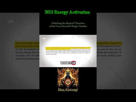 #AncientCultures#Vibrations#GreatPyramid#King'sChamber#HigherDimensions#Initiation#SacredGeometry