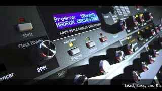 Video thumbnail for DSI Mopho X4 (user presets) by Hadron Orchestra