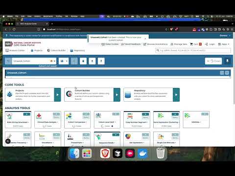 GENOXA App integration with GDC data portal