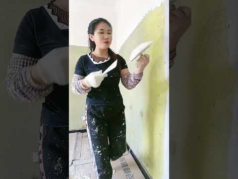 How to Prepare Tiles Wall ,​ Wall paint​ Fast & Beauty part  4422
