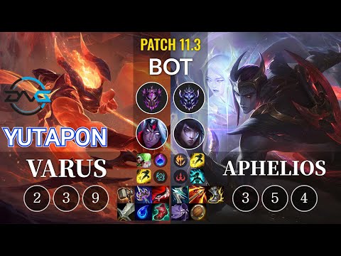DFM Yutapon Varus vs Aphelios Bot - KR Patch 11.3