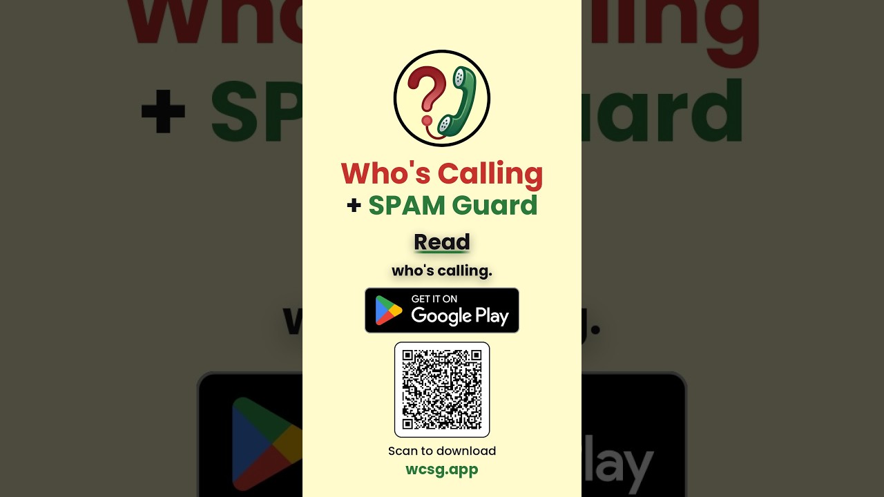 Who's Calling + SPAM Guard promo video