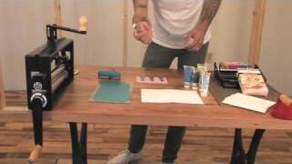 Urban Outfitters DIY demonstration — block printing