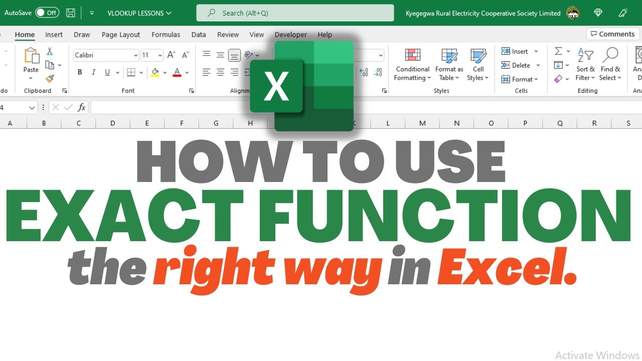Use EXACT Function in EXCEL [The Right Way].