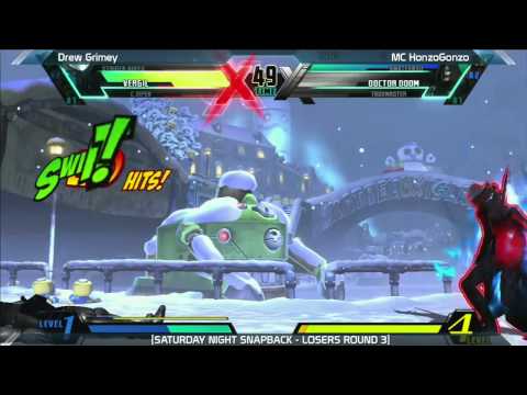 UMVC3: Drew Grimey vs MC Honzo Gonzo - Satuday Night Snapback 6.2