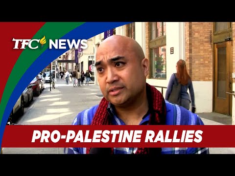 FilAm professor shows solidarity with pro-Palestine rallies in Columbia University TFC News USA