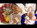 Eating Like Goku in Korea | Live Octopus & Raw Beef!!