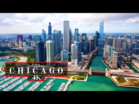 Chicago, U.S. 4K Drone Footage | Cinematic View With Epic Music | 8K UHD World
