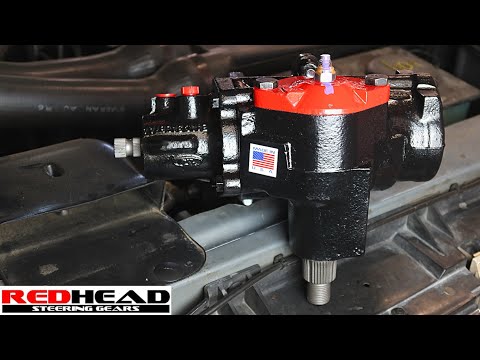 Fix Steering Wheel Play Ford Bronco F150 | RedHead Steering Gear Box Install | Bronco Restoration