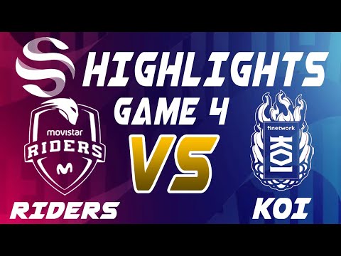 Movistar Riders vs KOI Game 4 Highlights - LEAGUE OF LEGENDS - SUPERLIGA Playoffs