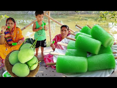 কাঁচা আমের আইসক্রিম গরমে হবে জীবন তৃপ্তি একবার দেখলে যে কেউ বানাতে পারবে |Raw mango ice cream recipe