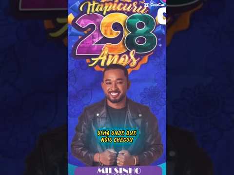 Honra Milsinho vai tocar aqui em itapicuru Bahia tô pronto ✅