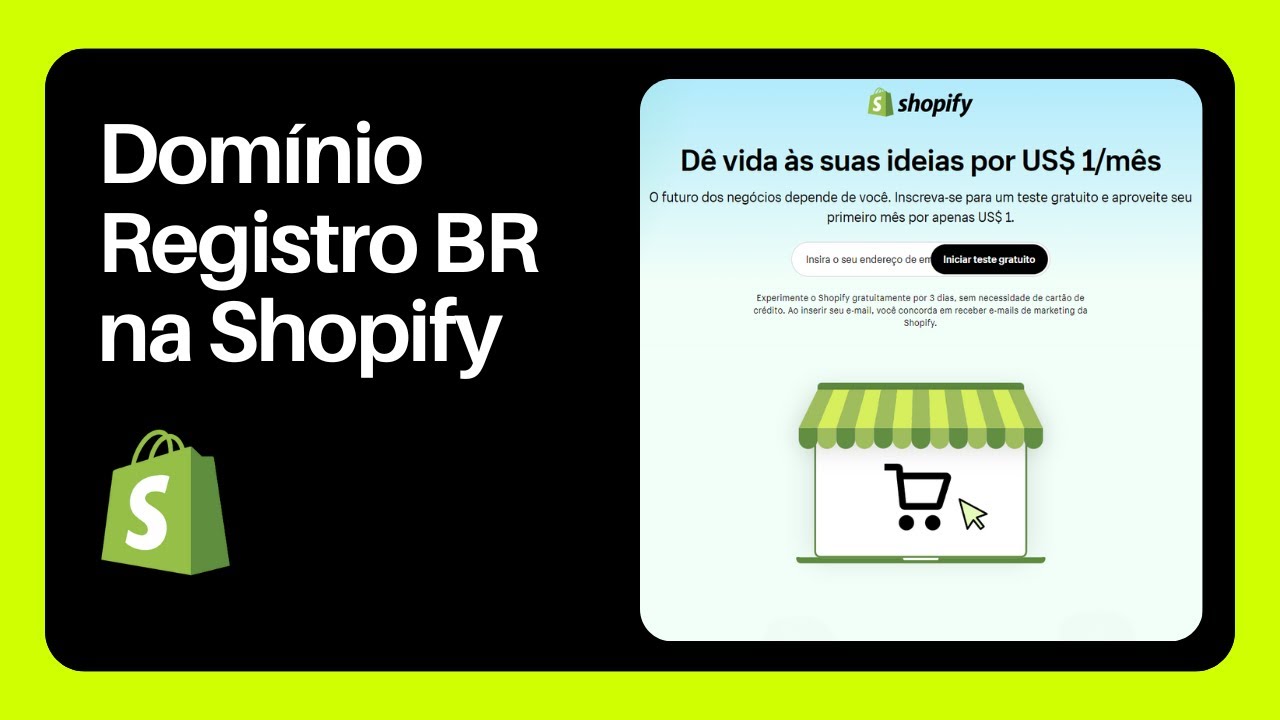 Como configurar domínio Registro BR na Shopify