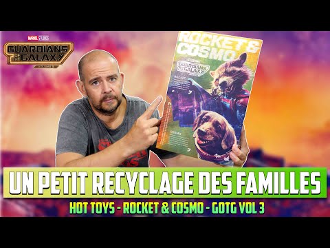 Hot Toys Rocket & Cosmo Guardians Of The Galaxy Vol 3 ! Petit Recyclage Des Familles