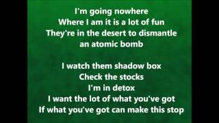 U2 - Fast Cars - Lyrics