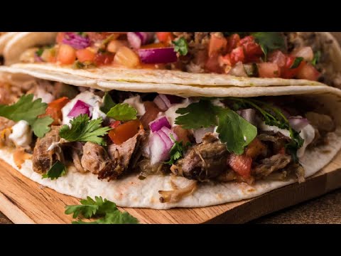 Mouthwatering Mexican Tacos Made With Slow Cooker Pork Carnitas
