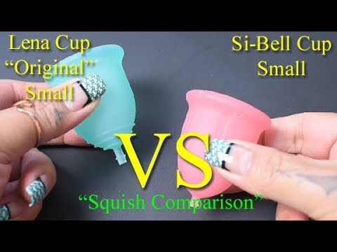 Lena Cup Original vs Si-Bell SM  "Squish" - Menstrual Cups