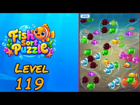 Fish Sort Puzzle Level 119 Walkthrough thumbnail