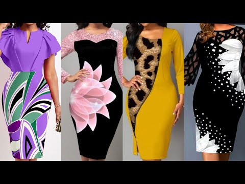 Printed Bodycon Work Outfits: How to Dress Up or...