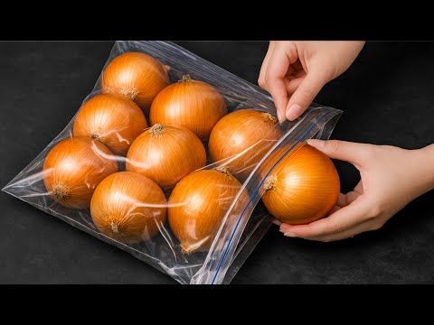 How to Store Onions for a Whole Year Without Rotting or Sprouting! | Tracy Tips