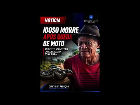ASSARÉ CE:Um idoso perdeu a vida após sofrer uma queda de motocicleta em uma estrada da zona rural