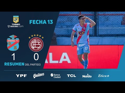 #TorneoSocios | Fecha 13 | resumen de Arsenal - Lanús