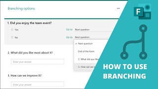 How to use Microsoft Forms Branching - Microsoft Forms Tutorial