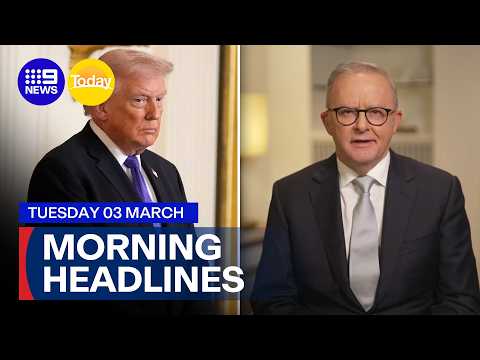 Trump vows more strikes in Iran; PM condemns memorials for Iranian leader | 9 News Australia