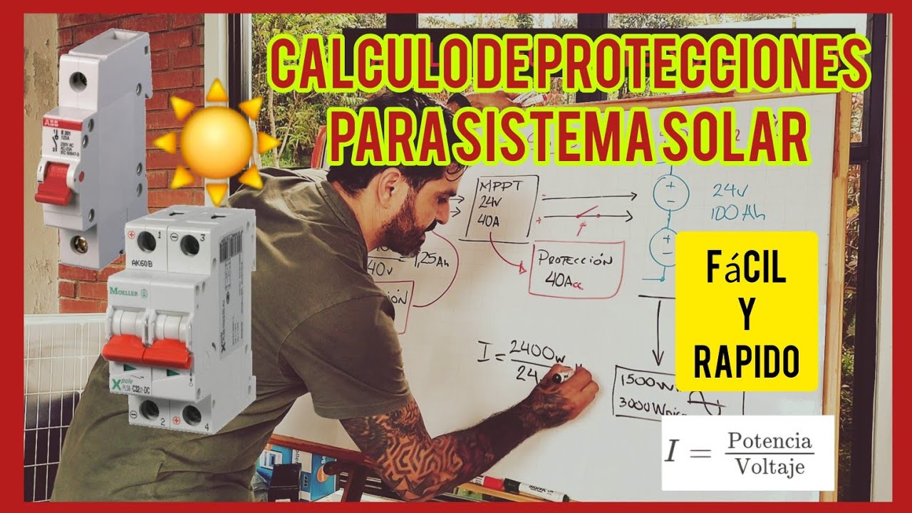 ☀️ CÁLCULO DE PROTECCIONES PARA SISTEMA SOLAR ☀️ protecciones para instalación fotovoltaica