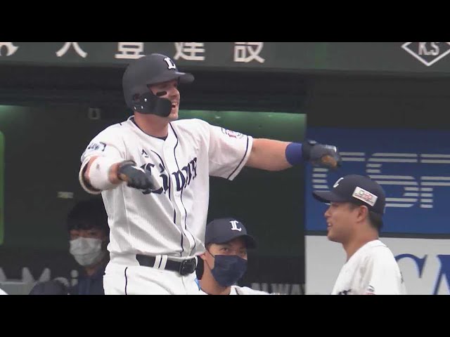 【1回裏】ライオンズ・オグレディ ライトスタンドへ完璧な一発を放つ!! 2022年6月11日 埼玉西武ライオンズ 対 広島東洋カープ