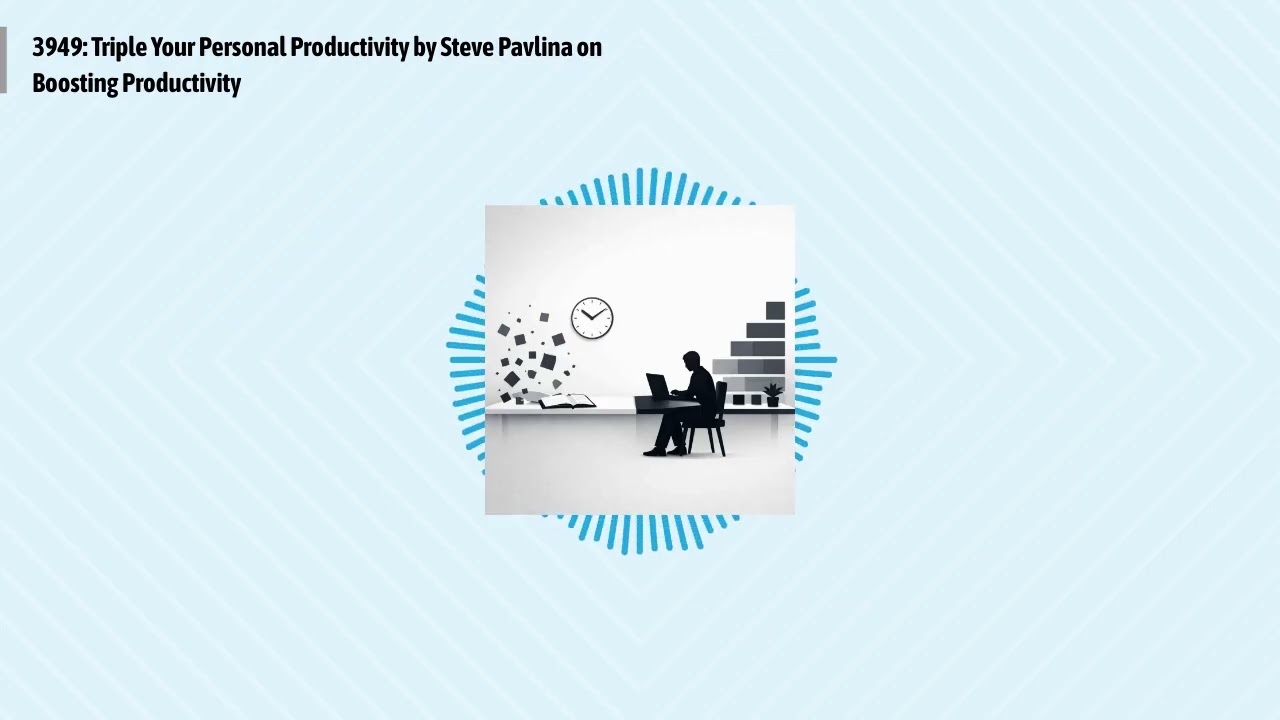 3949: Triple Your Personal Productivity by Steve Pavlina on Boosting Productivity | Optimal...