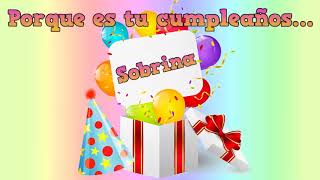 Tarjeta virtual animada de cumpleaños – Feliz cumpleaños sobrina 🎂 🎁 🎈